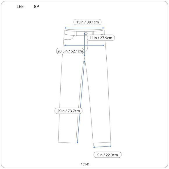 Lee 1889 Relaxed‎ Fit Straight Jeans Stretch Dark 8 Petite 8P - Picture 3 of 11
